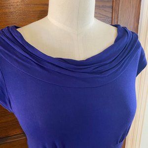 Banana Republic Blue Size Small Top Pleated Neckline